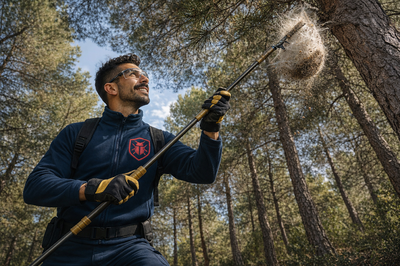 Échenillage professionnel en hauteur