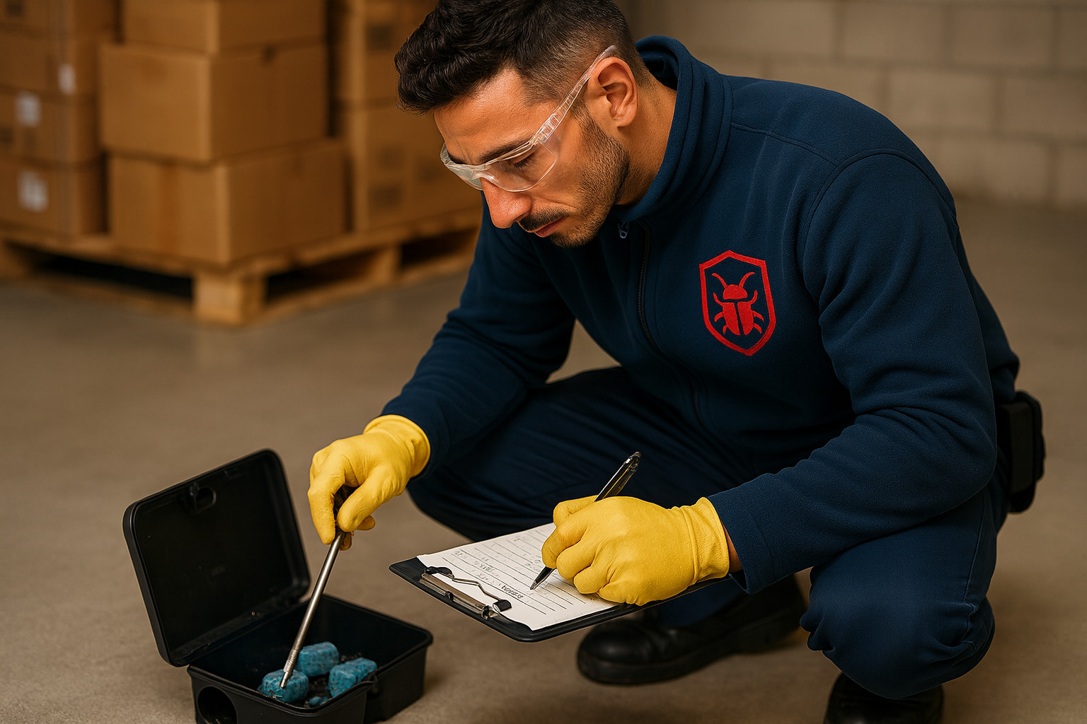 Technicien effectuant un contrôle de qualité post-traitement