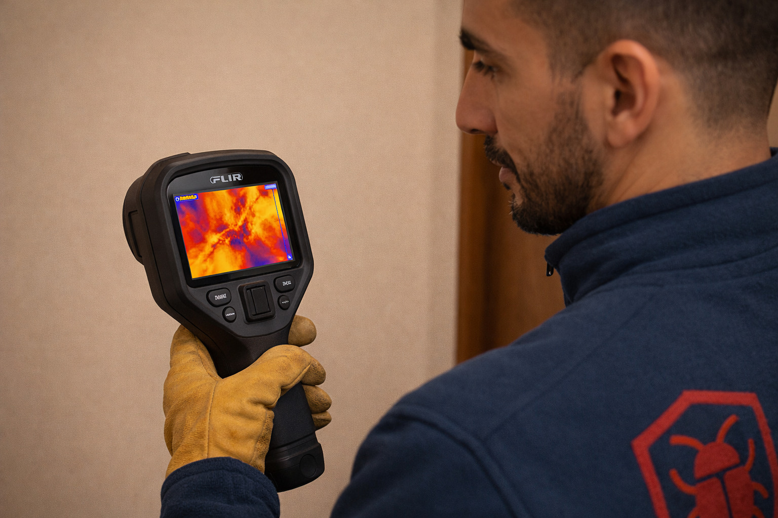 Détection thermographique des termites