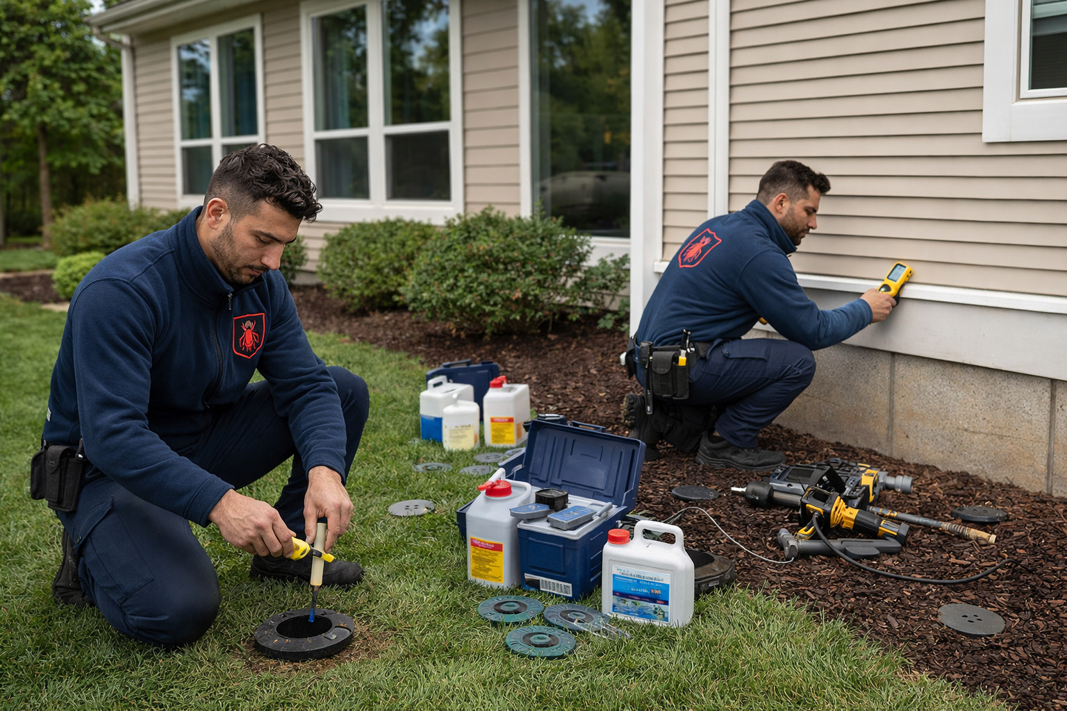Installation de barrières protectrices